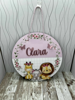 Porta Maternidade Floral trio menina - Sabiá Personalizados