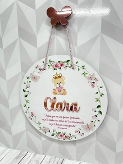 Porta Maternidade Antes que ursinha princesa na internet