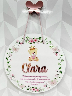 Porta Maternidade Antes que ursinha princesa - comprar online