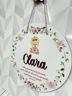 Porta Maternidade Antes que ursinha princesa - loja online
