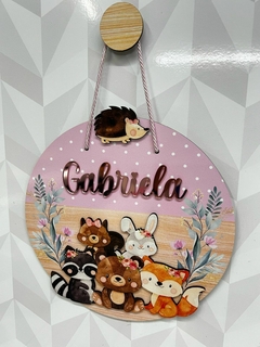 Porta Maternidade Bosque encantado floral na internet