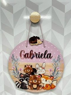 Porta Maternidade Bosque encantado floral - comprar online