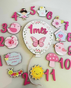Kit mêsversário Jardim encantado borboleta - Sabiá Personalizados