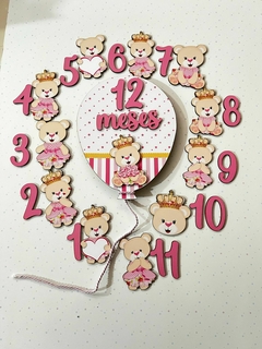 Kit mêsversário Ursinha princesa rosa - comprar online