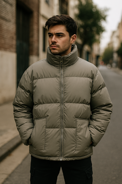 CAMPERA PUFFER IMPORTADA GRIS - comprar online