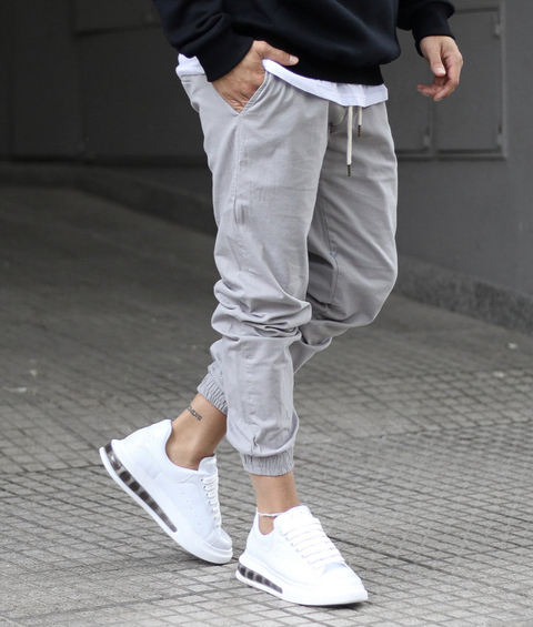 JOGGER GRIS PERLA