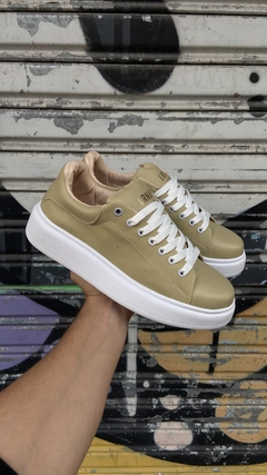 ZAPATILLAS OMEGA BEIGE - ORO AZTECA