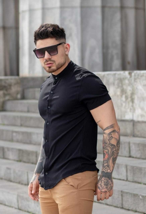 CAMISA LINO NEGRA