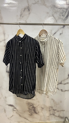 CAMISA DE LINO RAYADA - comprar online