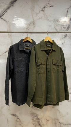 CAMISACO GABARDINA VERDE en internet