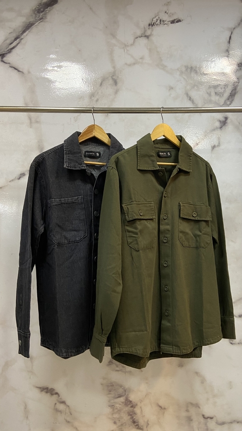 CAMISACO GABARDINA VERDE
