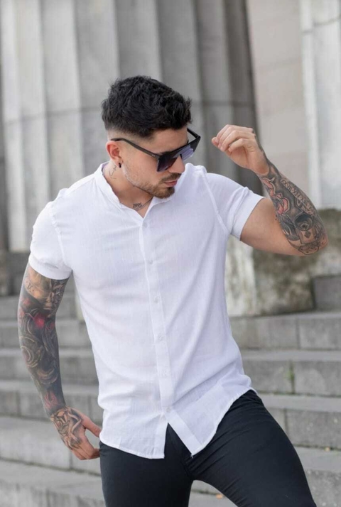 CAMISA LINO BLANCA