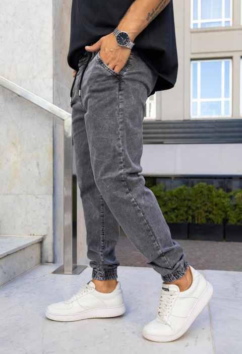 JOGGER DE JEAN GRIS