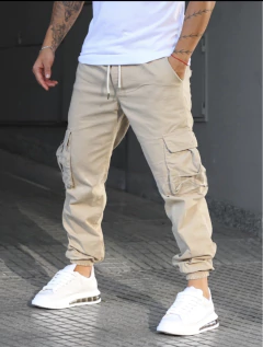 JOGGER MOM CARGO BEIGE - comprar online