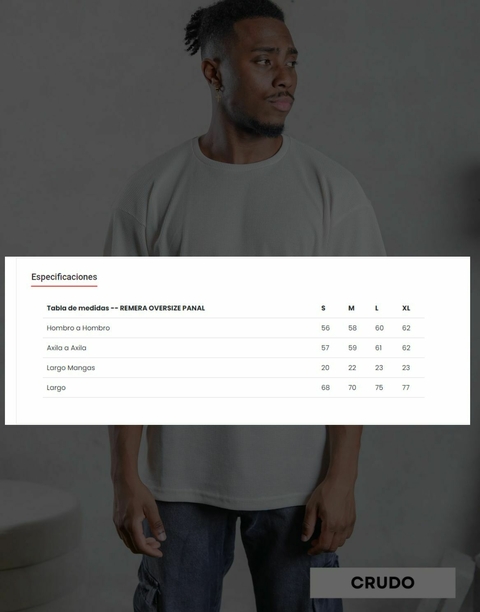 REMERA PANAL CREMA - comprar online