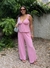 Calça Pantalona Rosa