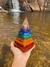 Orgonite Pirâmide 7 Chakras 17cm