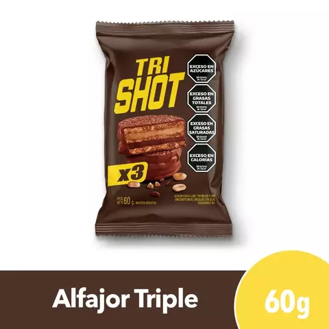 Alfajor Tri Shot 60Gr