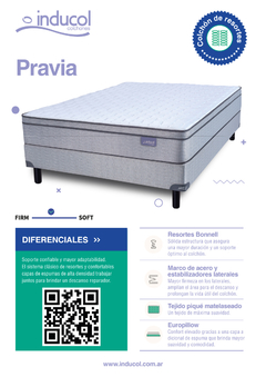 Colchon de Resortes Bonell INDUCOL PRAVIA - 2 Plazas en internet