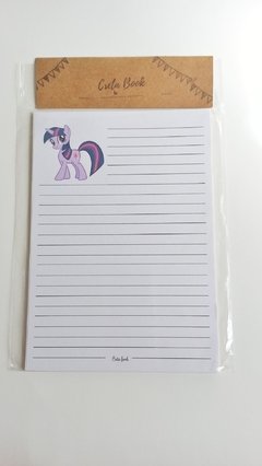 Block de hojitas pony Unicornio
