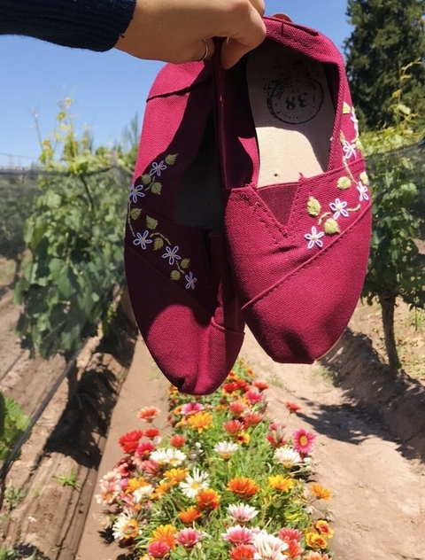 Alpargata flores XIV - comprar online