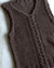 Remera musculosa de hilo grueso chocolate en internet