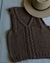 Remera musculosa de hilo marrón - comprar online