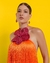VESTIDO FRANJAS COM FLOR REMOVÍVEL - comprar online