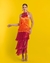 VESTIDO FRANJAS COM FLOR REMOVÍVEL