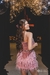 VESTIDO CURTO BORDADO E PLUMAS - comprar online