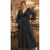 Vestido Longo Casamento Lurex Brilho com Manga e Fenda - (cópia) - comprar online