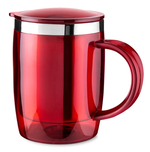 CANECA PLÁSTICA COM ÁREA INTERNA EM INOX - comprar online