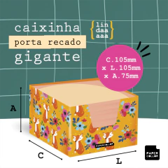CAIXINHA PORTA RECADO GIGANTE - For Man Verde - comprar online
