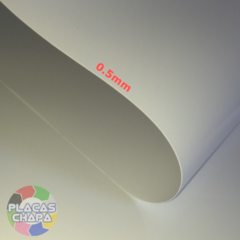 Chapa Placa PS Poliestireno Branca 0.50mm X 200cm X 100cm (a unidade) - comprar online