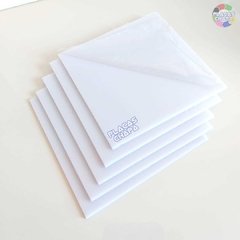 Placa PS Branco Leitoso Translúcido Para Luminária 3mm X 50cm X 50cm (a unidade) - loja online