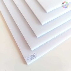 Placa PS Branco Leitoso Translúcido Para Luminária 2mm X 50cm X 50cm (a unidade)
