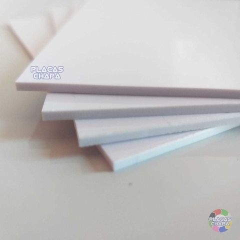 Placa PS Poliestireno Branco Fosco 4mm X 200cm X 100cm (a unidade) - comprar online