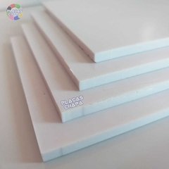 Chapa Placa PS Poliestireno Branca 1mm X 50cm X 50cm (a unidade)