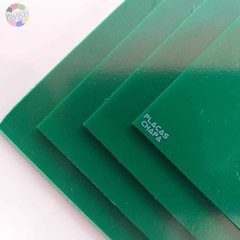 Placa PS Poliestireno Verde 3mm X 50cm X 50cm (a unidade)