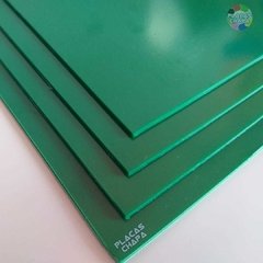 Placa PS Poliestireno Verde 2mm X 50cm X 50cm (a unidade) na internet