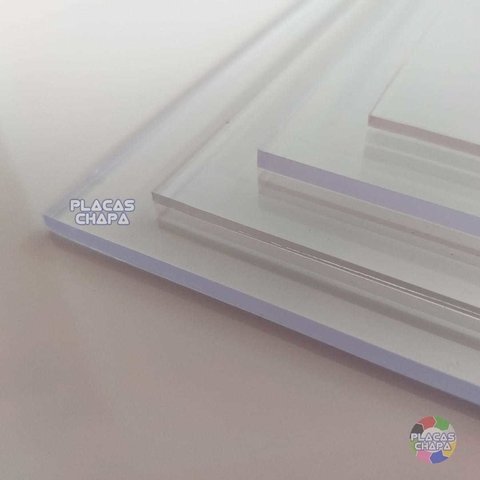 Placa PS Cristal Poliestireno 5mm X 100cm X 50cm (a unidade)