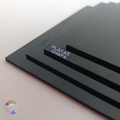 Placa PS Poliestireno Preto 1mm X 50cm X 50cm (a unidade) - comprar online
