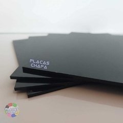 Placa PS Poliestireno Preto 3mm X 50cm X 50cm (a unidade) - comprar online