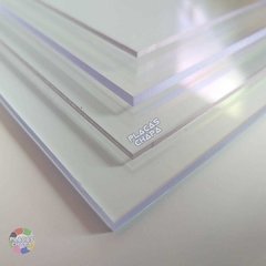 Placa PS Cristal Poliestireno 3mm X 100cm X 50cm (a unidade)