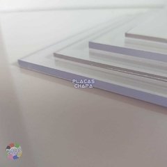 Placa PS Cristal Poliestireno 5mm X 100cm X 50cm (a unidade) - Placaschapa