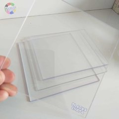 Placa PS Cristal Poliestireno 3mm X 50cm X 50cm (a unidade) - Placaschapa