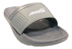 AVIA CHINELA FAJA ANCHA LOGO GRIS/ROSA