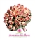 Buquê de Noiva em Formato Redondo de Rosas Cor de Rosa Naturais - BN00011 - comprar online