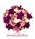 Buquê de Noiva em Formato Redondo de Rosas Cor de Rosa, Cravos Brancos e Orquídeas Fúcsia - BN00226 - comprar online