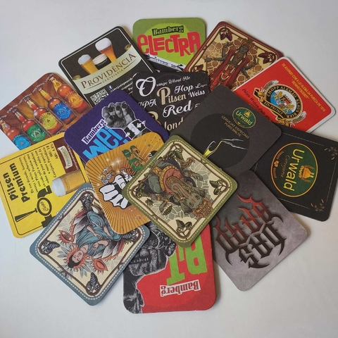 15 bolachas de chopp quadradas brasileiras